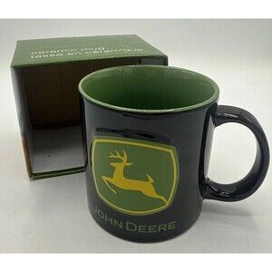 Vandor JOHN DEERE Running Deer LOGO Coffee Cup Tea Mug 20oz NEW
